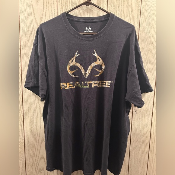 Realtree Black & Camo Tee 2XL - Picture 1 of 3